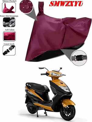 smwzxyu Waterproof Two Wheeler Cover for Ampere(REO, Maroon)