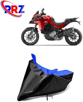 RRZ Waterproof Two Wheeler Cover for Ducati(Multistrada, Black, Blue)