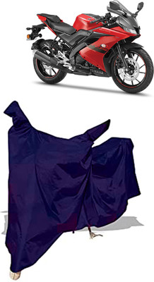 Amexride Two Wheeler Cover for Yamaha(YZF-R15 V3 New BS6, Blue)