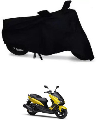 THE REAL ARV Waterproof Two Wheeler Cover for Yamaha(Majesty S 155 maxi BS6, Black)