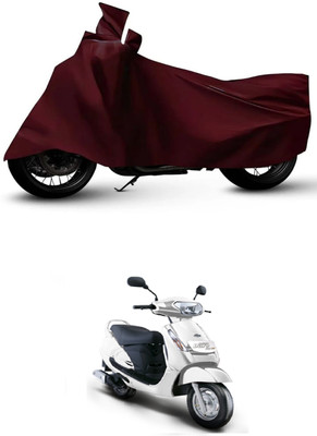 ZEDTEEK Waterproof Two Wheeler Cover for Mahindra(Duro 125, Maroon)