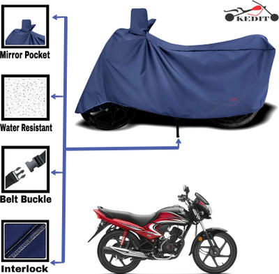 AASHTIK MART Two Wheeler Cover for Honda(Dream Yuga, Blue)