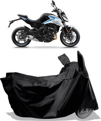 Amexride Two Wheeler Cover for CFMoto(400NK BS6, Black)