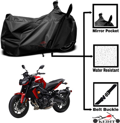 KEDIT Two Wheeler Cover for Universal For Bike(MT 09 BS6, Black)