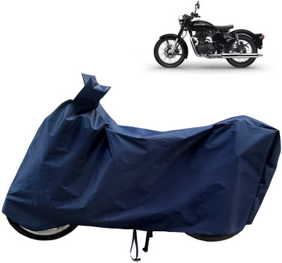 Horseyaart Waterproof Two Wheeler Cover for Royal Enfield(Classic 350, Blue)