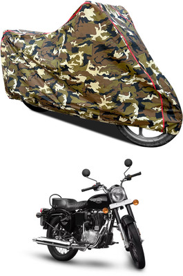 AutoGalaxy Waterproof Two Wheeler Cover for Royal Enfield(Bullet 350 New BS6, Yellow)
