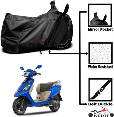 KEDIT Two Wheeler Cover for Universal For Bike(Zest, Black)