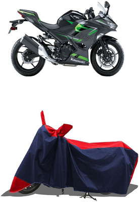 SUGASHRI Waterproof Two Wheeler Cover for Kawasaki(Ninja 650 BS6, Red, Blue)