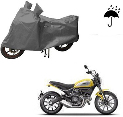 DeepShakshi AUTOMOTIVE Waterproof Two Wheeler Cover for Ducati(Scrambler, Grey)