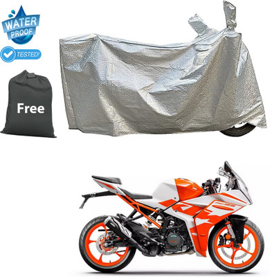CODOKI Waterproof Two Wheeler Cover for KTM(RC 125 BS6, Silver)