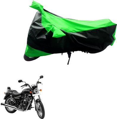 MMSSTAR Waterproof Two Wheeler Cover for Royal Enfield(Thunderbird 500, Black, Blue)