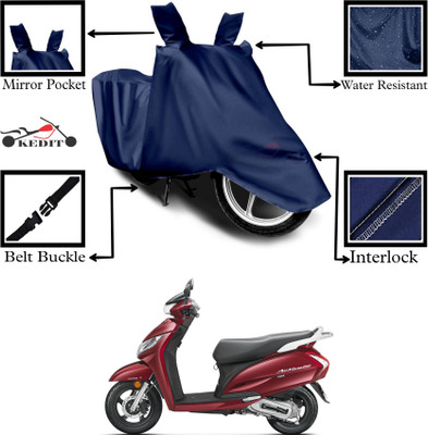 KEDIT Two Wheeler Cover for Honda(Activa 4G, Blue)
