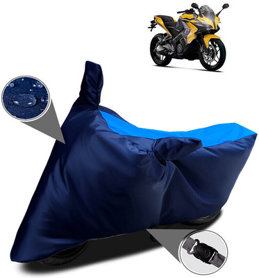 MWBB Waterproof Two Wheeler Cover for Bajaj(Pulsar SS400, Multicolor)