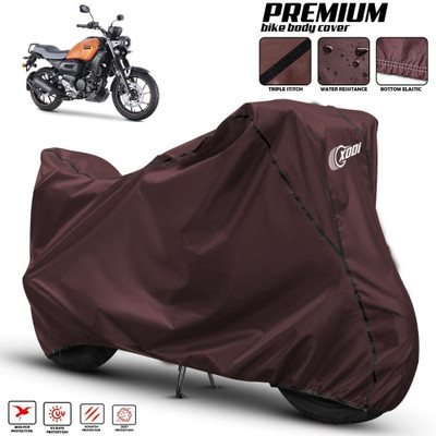 xodi Waterproof Two Wheeler Cover for Yamaha(FZ-X, Maroon, Black)