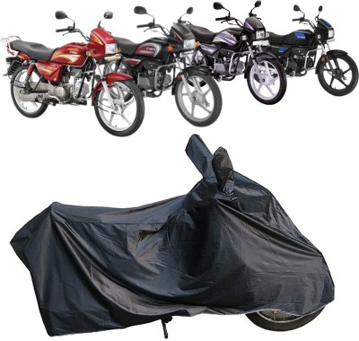 NG Auto Front Two Wheeler Cover for Hero(Splendor Plus, Black)