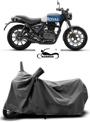KORNOS Two Wheeler Cover for Royal Enfield(Hunter 350, Grey)