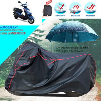 AutoGalaxy Waterproof Two Wheeler Cover for Okinawa(Ridge, Black)
