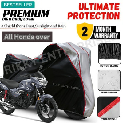 Shiv Kanha Waterproof Two Wheeler Cover for Honda(Shine, Black)