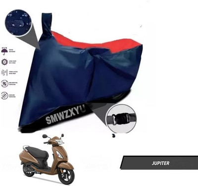 smwzxyu Waterproof Two Wheeler Cover for TVS(Jupiter, Red, Blue)