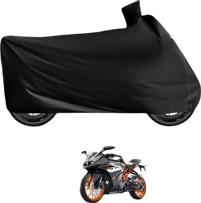 Auto Hub Waterproof Two Wheeler Cover for KTM(RC 390, Black)