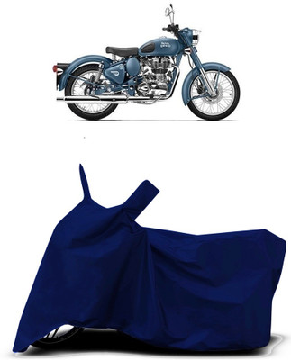 VESMEI Two Wheeler Cover for Royal Enfield(Squadron Blue, Blue)