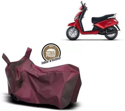 OliverX Waterproof Two Wheeler Cover for Mahindra(Gusto, Maroon)