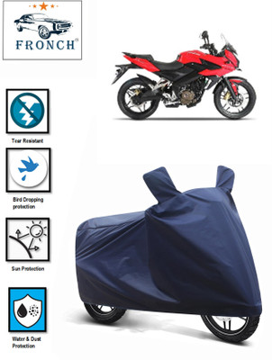 FRONCH Waterproof Two Wheeler Cover for Bajaj(Pulsar 250, Blue)