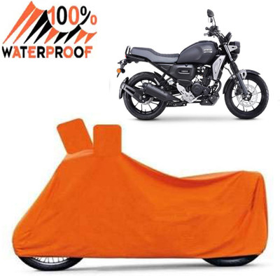 Autoinnovation Waterproof Two Wheeler Cover for Yamaha(FZ-X, Orange)