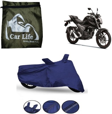 Car Life Waterproof Two Wheeler Cover for Suzuki(Gixxer, Blue)