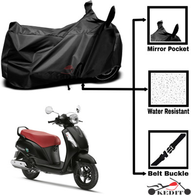 KEDIT Two Wheeler Cover for Suzuki(Access 125, Black)