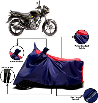 AUCTIMO Two Wheeler Cover for Bajaj(Discover 100 DTS-i, Multicolor)