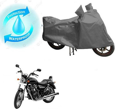 MMSSTAR Waterproof Two Wheeler Cover for Royal Enfield(Thunderbird 350, Grey)