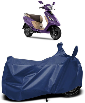 MADAFIYA Waterproof Two Wheeler Cover for TVS(Zest, Blue)