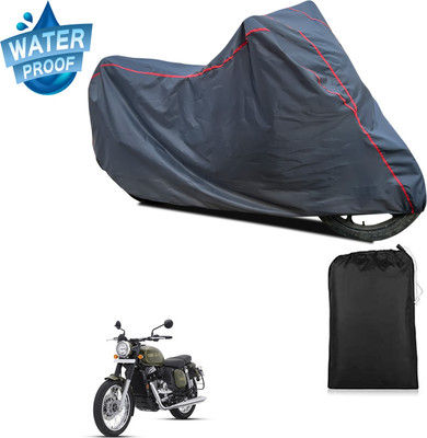 GOSHIV-car and bike accessories Waterproof Two Wheeler Cover for JAWA(Forty Two, Grey)