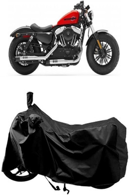 MMSSTAR Waterproof Two Wheeler Cover for Harley Davidson(Forty Eight, Black)