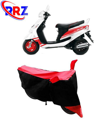 RRZ Waterproof Two Wheeler Cover for Mahindra(Rodeo UZO, Black, Red)