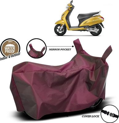 SEBONGO Waterproof Two Wheeler Cover for Honda(Activa 6G, Maroon)