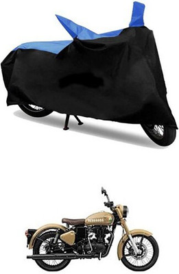 MMSSTAR Waterproof Two Wheeler Cover for Royal Enfield(Blue, Black)
