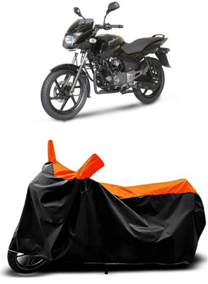 VESMEI Two Wheeler Cover for Bajaj(Pulsar 150 DTS-i, Orange)