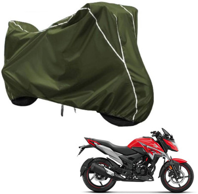 Car Life Two Wheeler Cover for Honda(SP 125, Green, White)