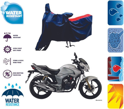 Mdstar Waterproof Two Wheeler Cover for Hero(Hunk, Red, Blue)