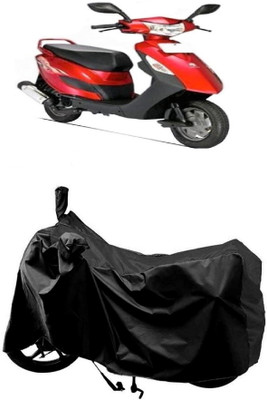 MMSSTAR Waterproof Two Wheeler Cover for Bajaj(Kristal, Black)