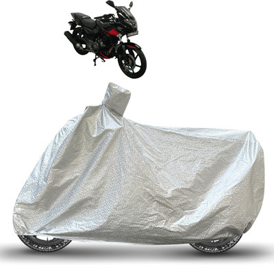 Caronix Waterproof Two Wheeler Cover for Bajaj(Pulsar 220, Silver)
