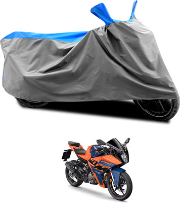 PAGORA Waterproof Two Wheeler Cover for KTM(RC125, Grey, Blue)