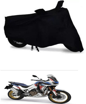 THE REAL ARV Waterproof Two Wheeler Cover for Honda(CRF1000L Africa Twin, Black)