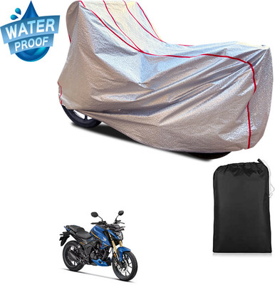 PAGORA Waterproof Two Wheeler Cover for Honda(Hornet 2.0, Silver)