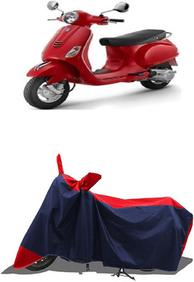 SUGASHRI Waterproof Two Wheeler Cover for Piaggio(Vespa LX, Red, Blue)