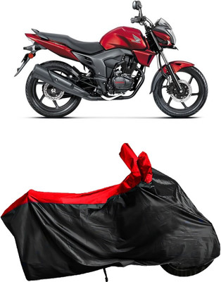 Autofly Waterproof Two Wheeler Cover for Honda(CB Trigger, Red, Black)