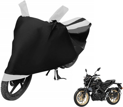 Auto Hub Two Wheeler Cover for Yamaha(MT 15, White)