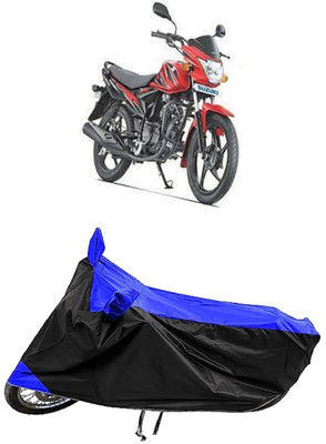MMSSTAR Two Wheeler Cover for Suzuki(Hayate, Black, Blue)
